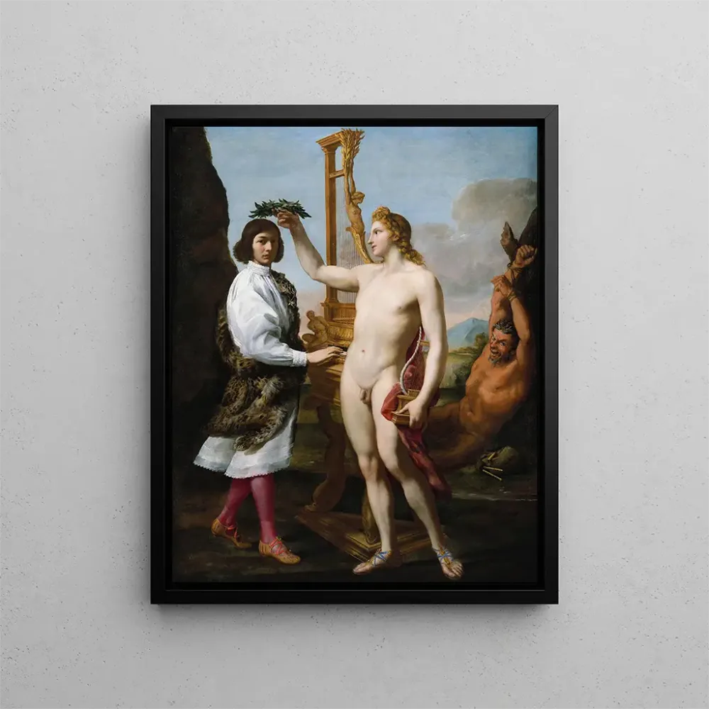 Gemälde Marcantonio Pasqualini gekrönt von Apollo - Andrea Sacchi