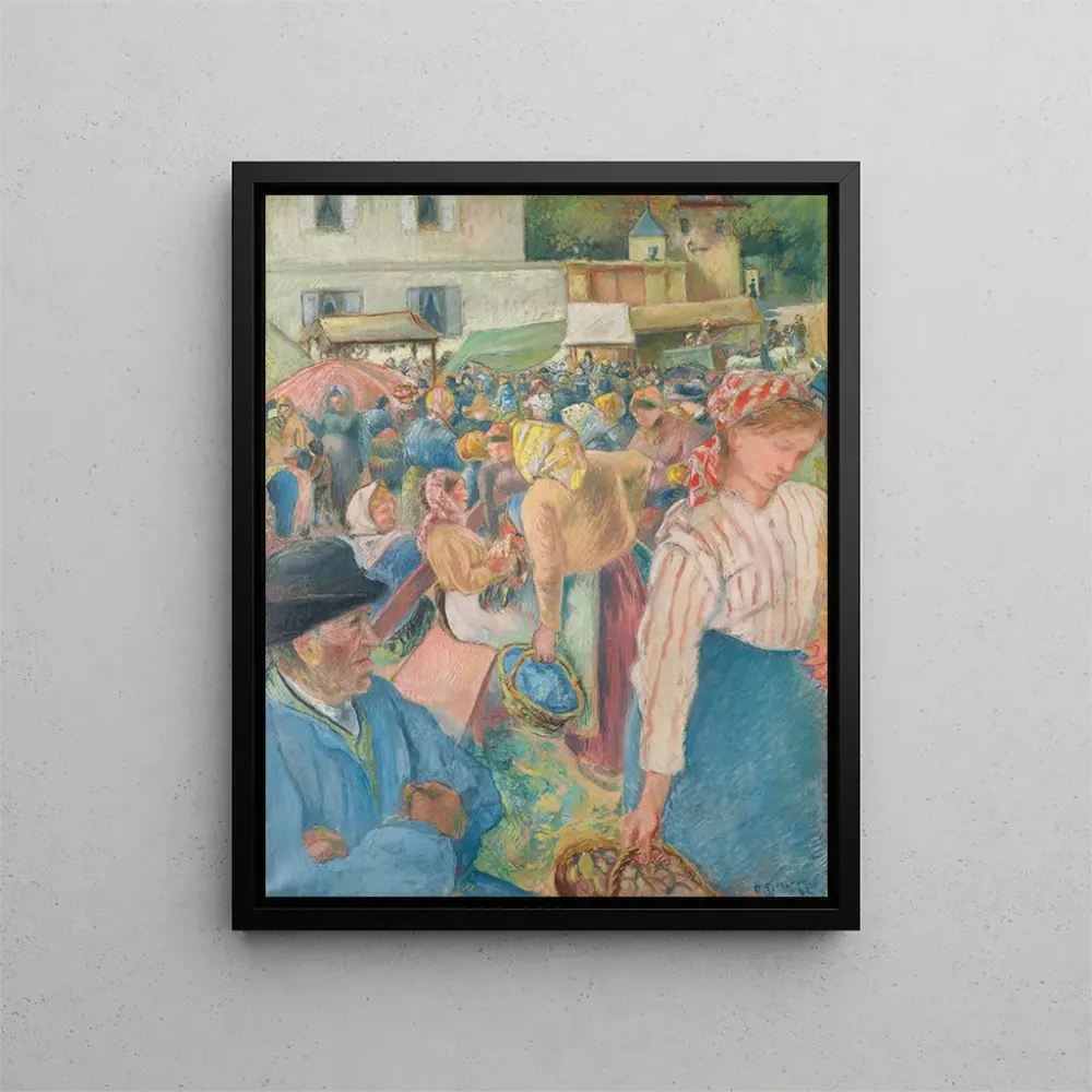 Gemälde Marché à la volaille à Pontoise - Camille Pissarro | Kunstdruck