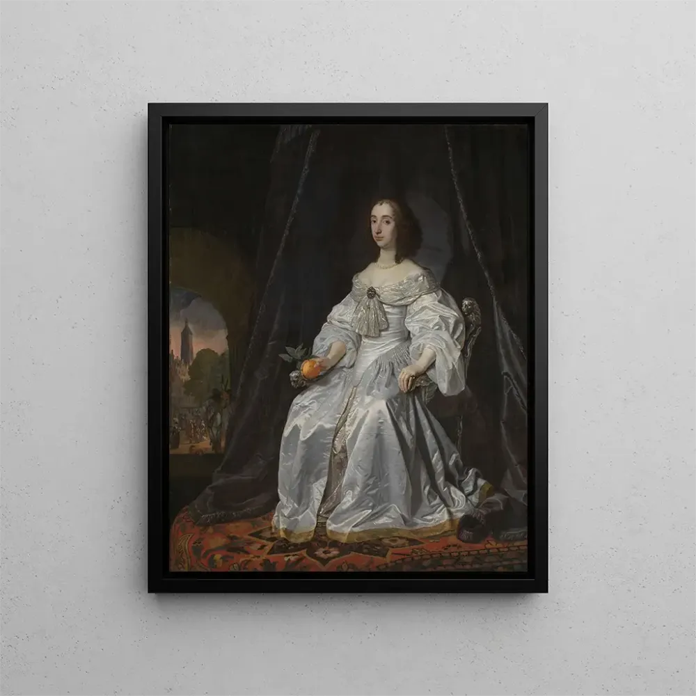 Gemälde Marie Stuart, Prinzessin von Oranien, Witwe von Wilhelm II - Bartholomeus van der Helst | Kunstdruck