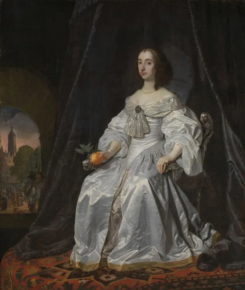 Gemälde Marie Stuart, Prinzessin von Oranien, Witwe von Wilhelm II - Bartholomeus van der Helst | Kunstdruck