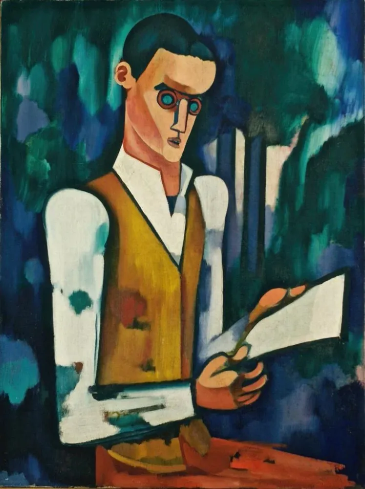 Gemälde Maske aus Stahl - Amadeo de Souza-Cardoso | Kunstdruck