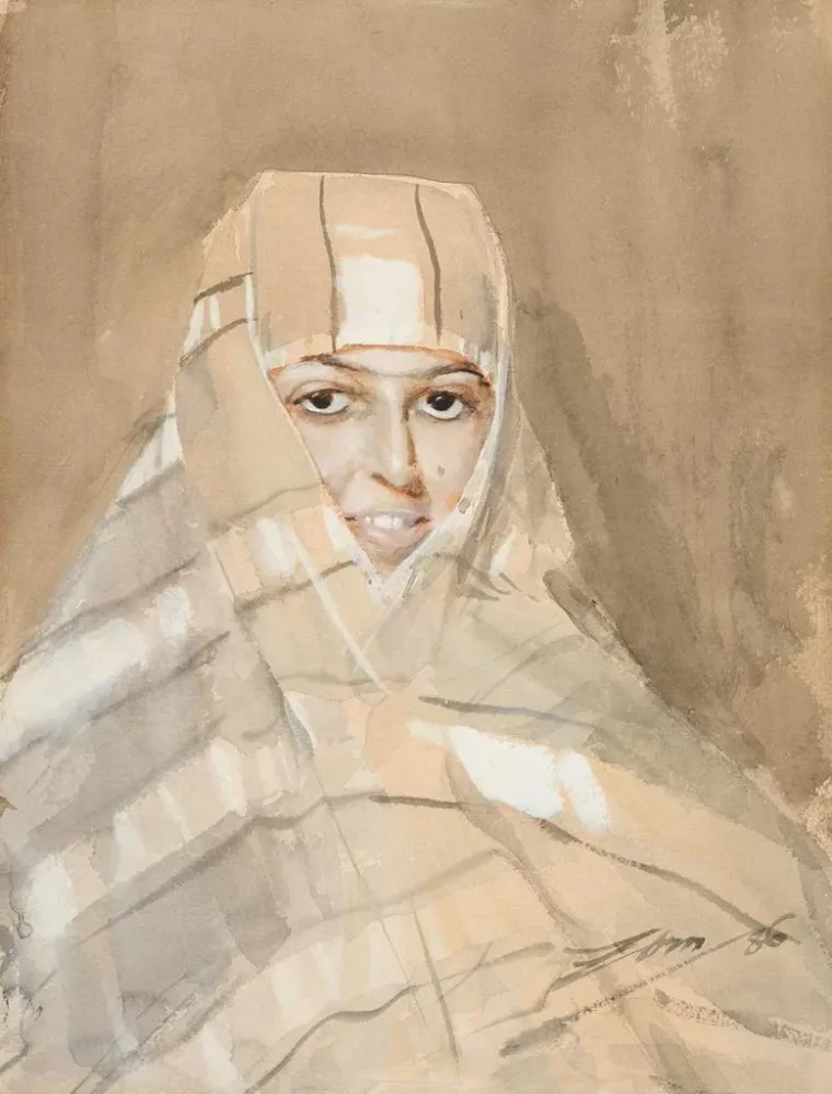 Gemälde Mädchen aus der Beduinen - Anders Zorn | Kunstdruck