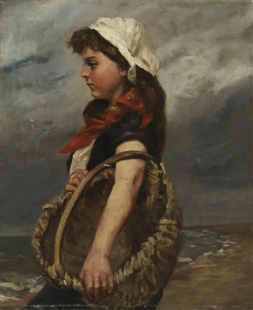 Gemälde Mädchen mit Korb - Alice Pike Barney | Kunstdruck