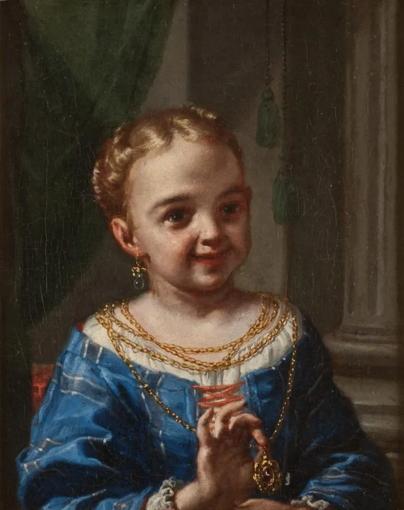 Gemälde Mädchen mit Schmuck - Antonio Mercurio Amorosi | Kunstdruck