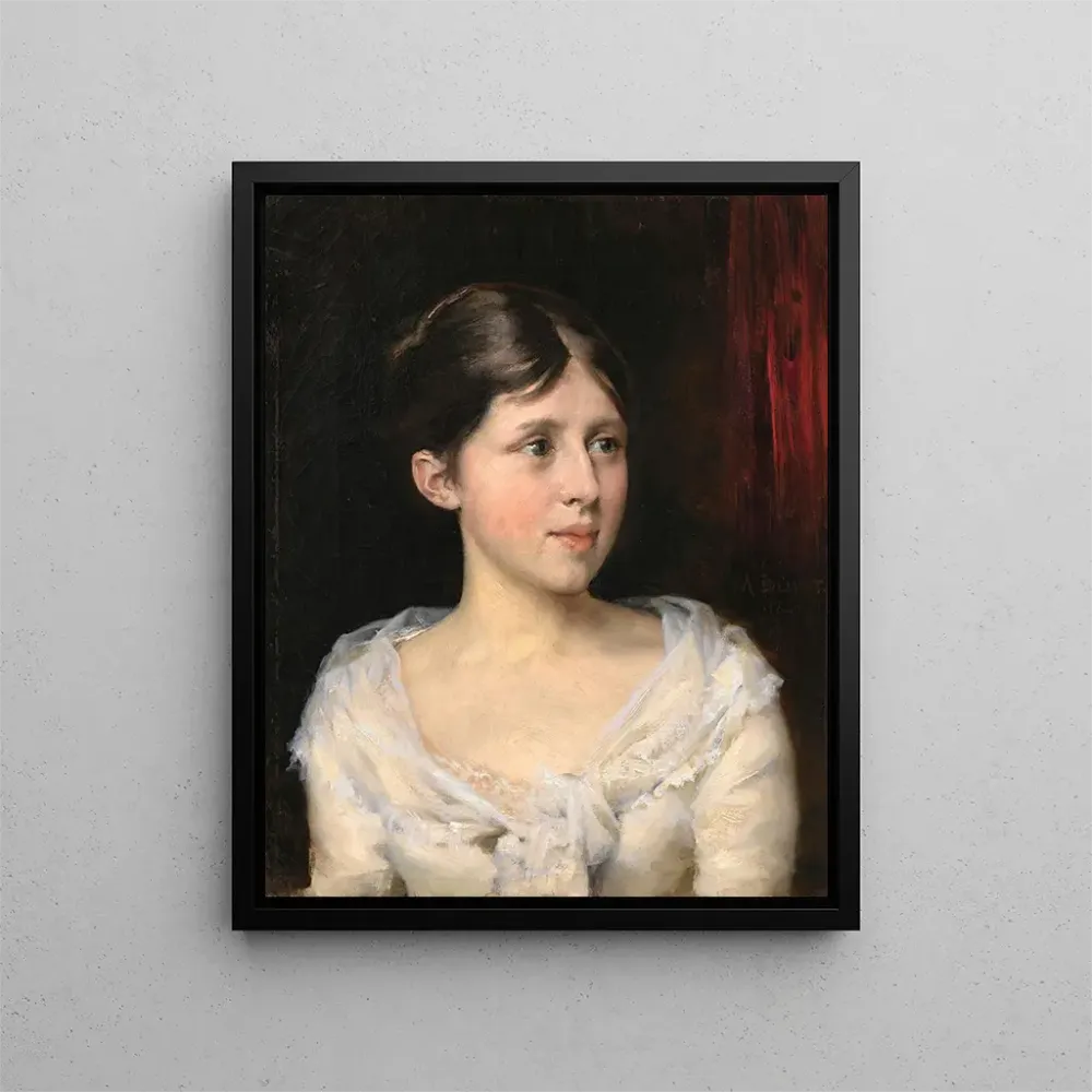 Gemälde Mädchen weißem Kleid - Albert Edelfelt | Kunstdruck