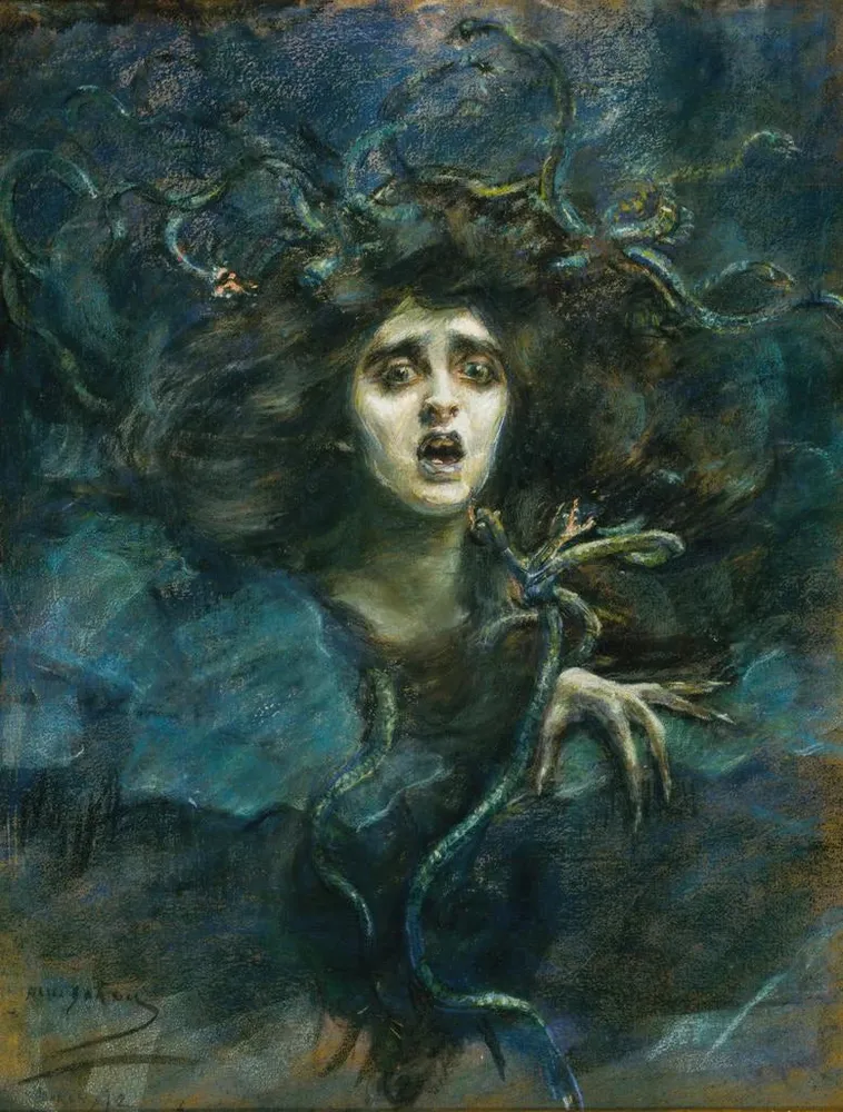 Gemälde Medusa Laura Dreyfus Barney - Alice Pike Barney | Kunstdruck
