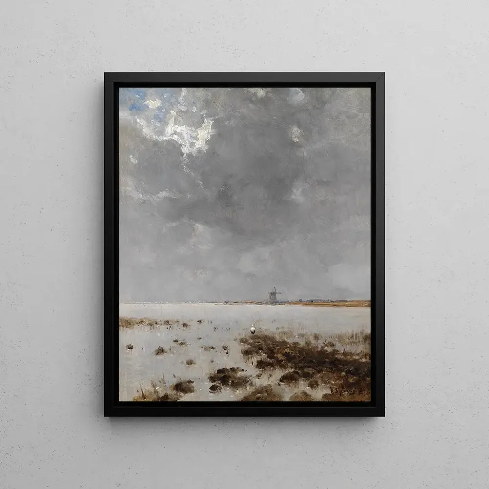 Gemälde Meereslandschaft mit Mühle - Béla Spányi | Kunstdruck