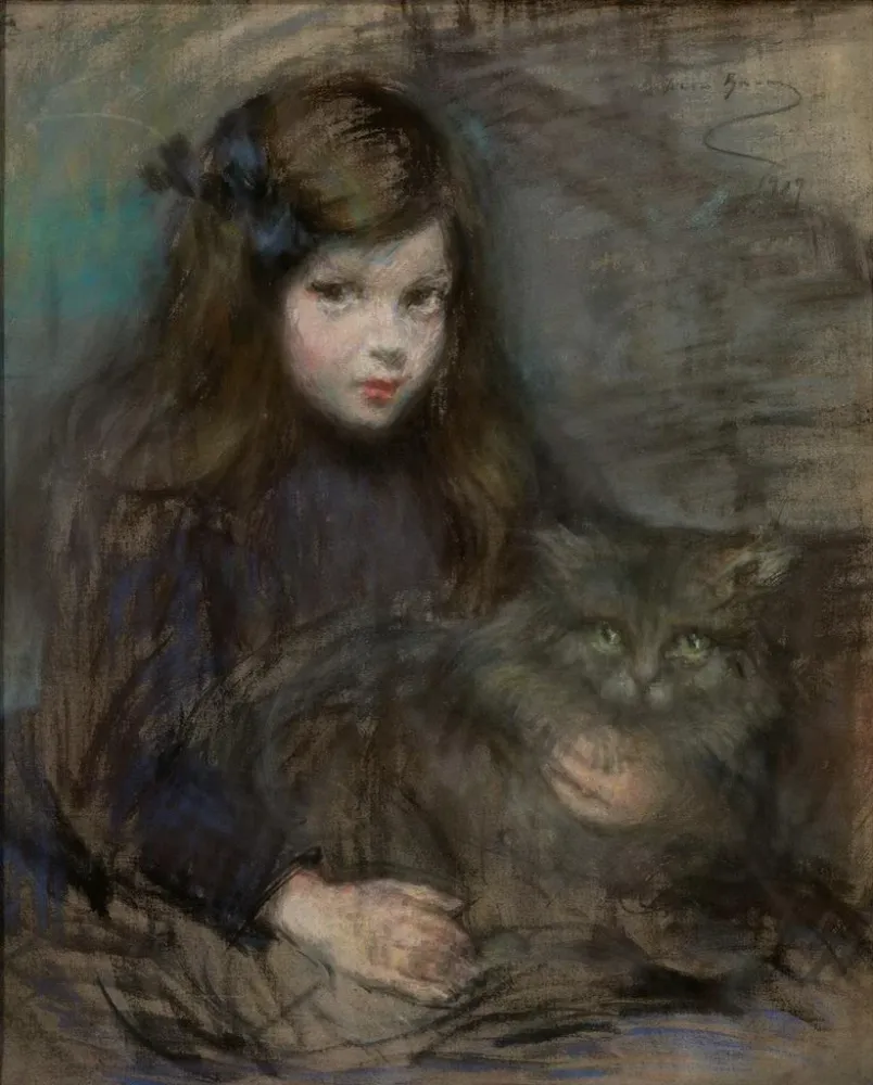 Gemälde Minette und Minet - Alice Pike Barney | Kunstdruck