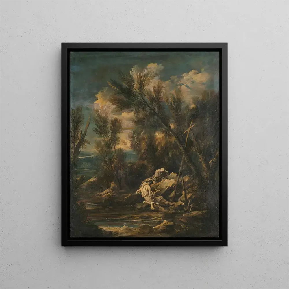 Gemälde Moines Chartreux einer Landschaft - Alessandro Magnasco | Kunstdruck