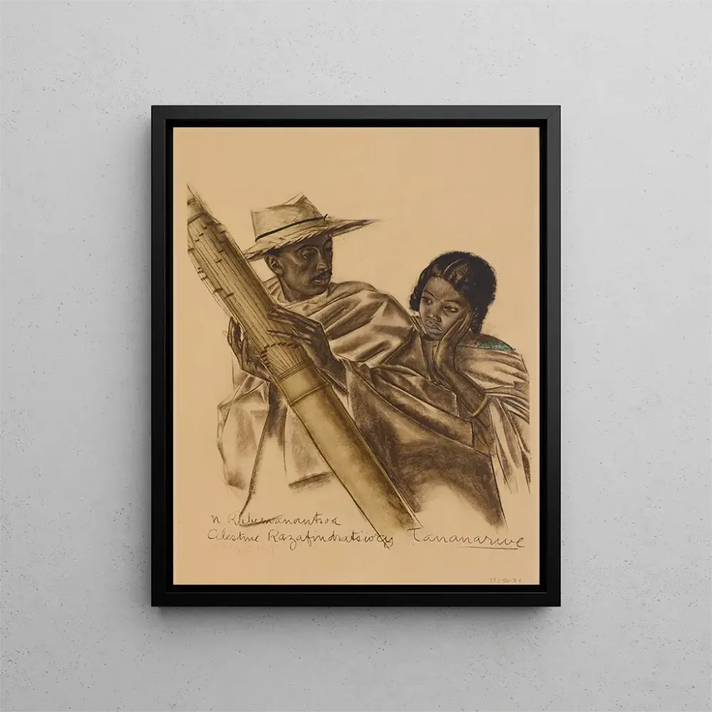 Gemälde Musiker Madagassen Tananarive - Alexandre Iacovleff | Kunstdruck