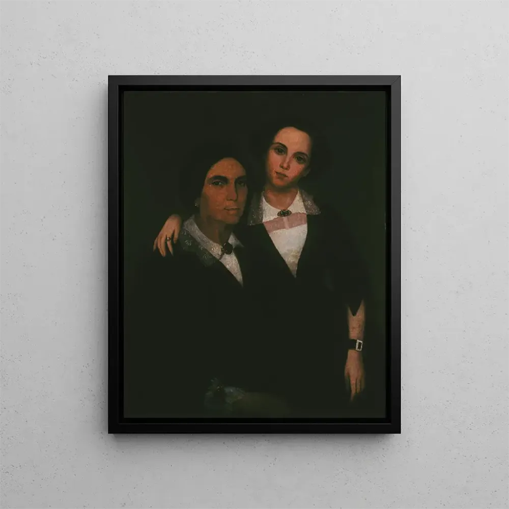 Gemälde Mutter und Tochter ohne Titel von M. Buenaventura Valentín - Anonym | Kunstdruck