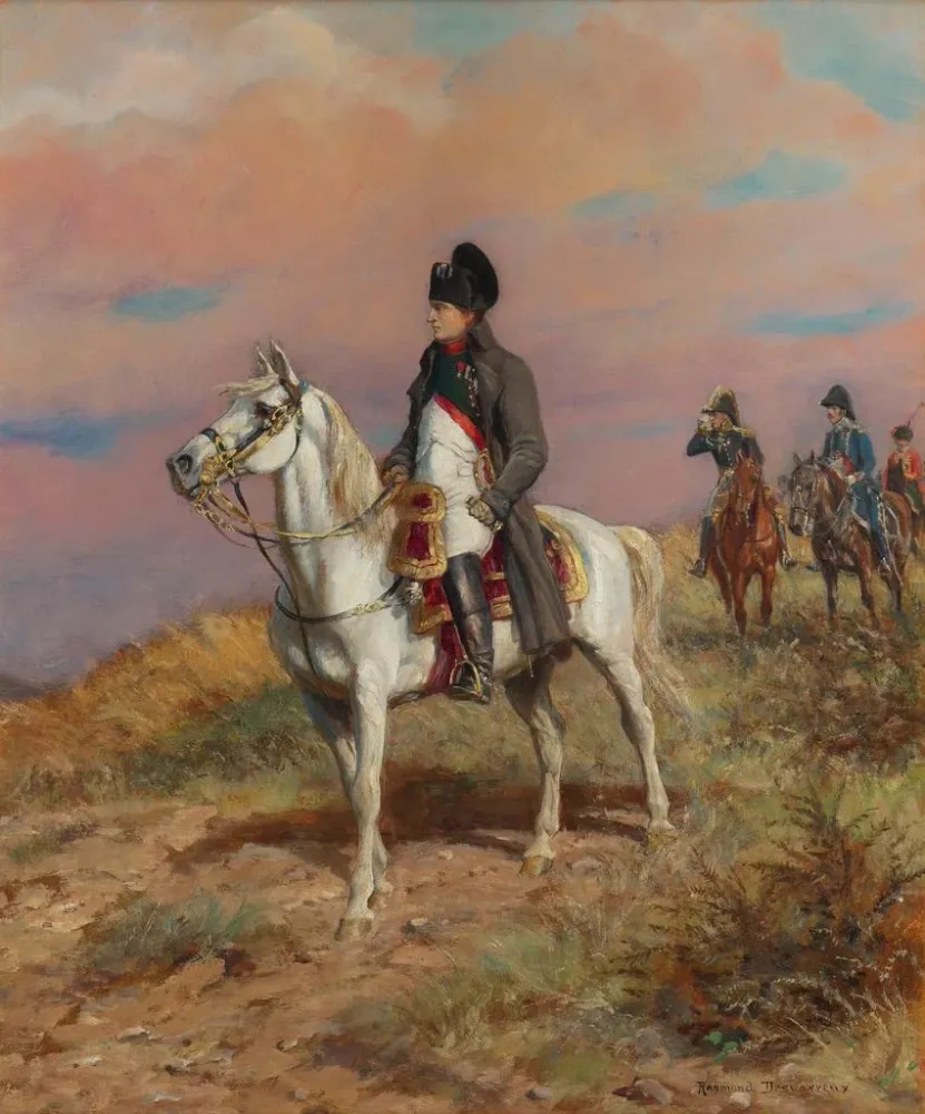 Gemälde Napoleon auf Pferd - Raymond Desvarreux | Kunstdruck