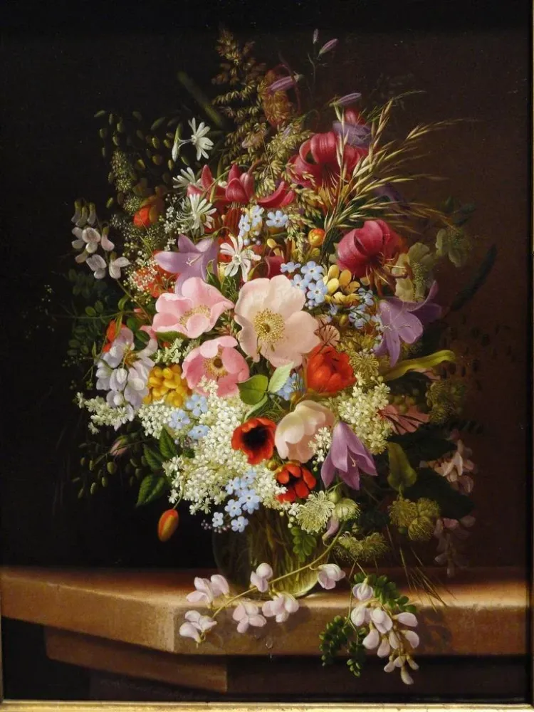 Gemälde Natur stillleben mit Blumen - Adelheid Dietrich | Kunstdruck
