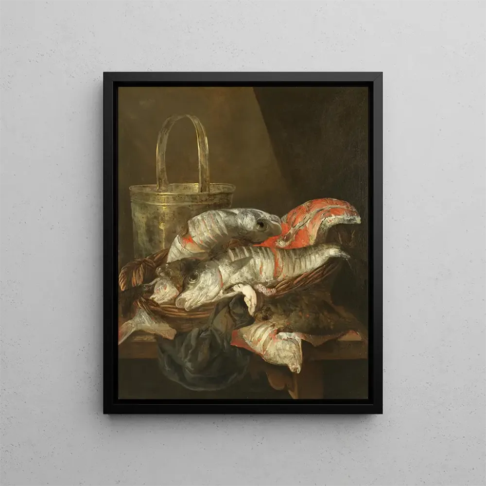 Gemälde Natur stillleben mit Heringen und Plies - Abraham van Beijeren | Kunstdruck