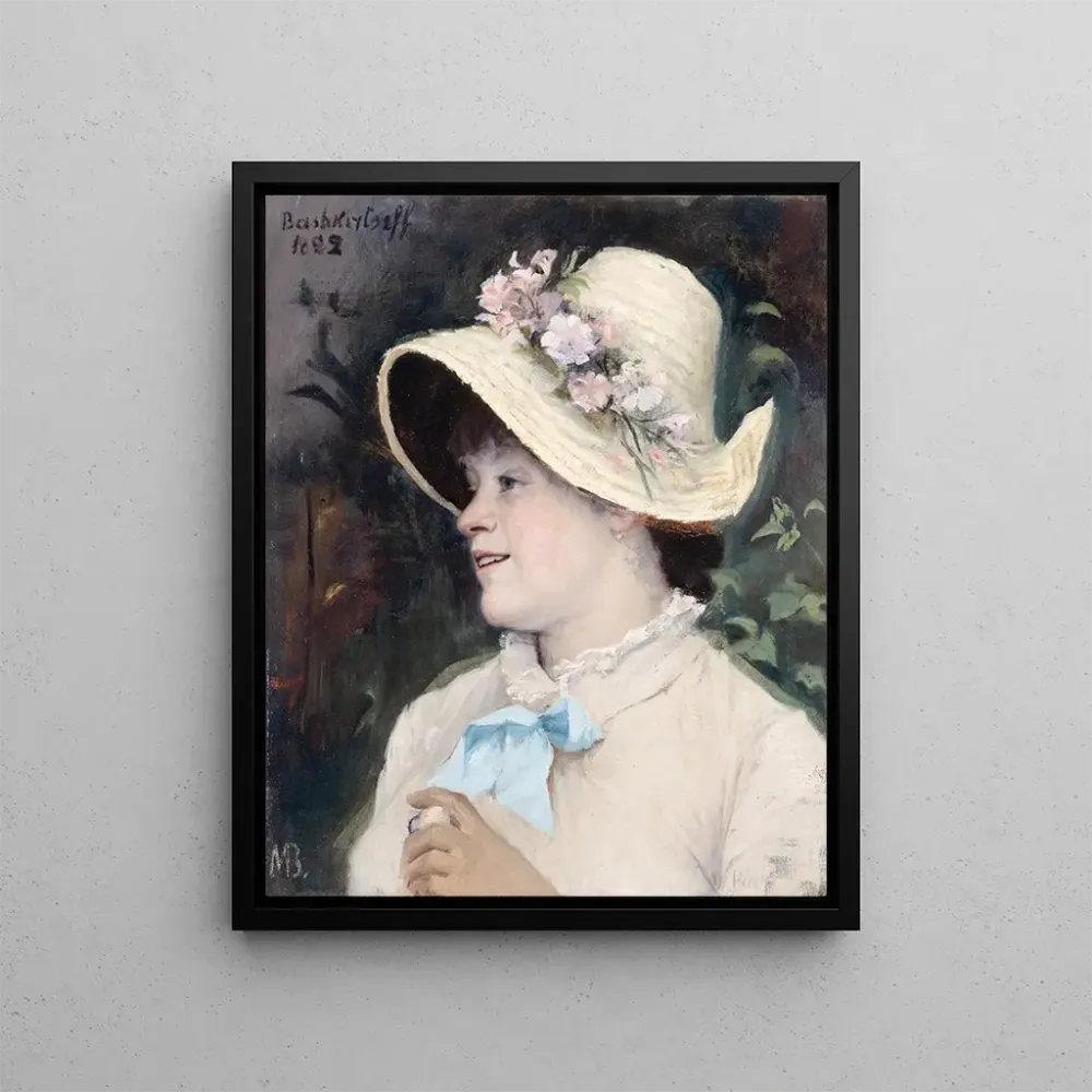Gemälde La Parisienne, Porträt von Irma, Modell der Académie Julian - Marie Bashkirtseff | Kunstdruck