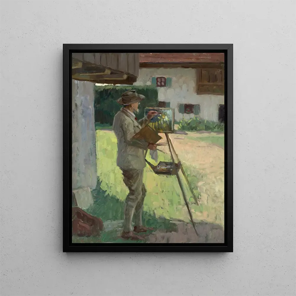 Gemälde Peinture de Theodor Hummel à Prien-Harras - Bernhard Klinckerfuß | Kunstdruck