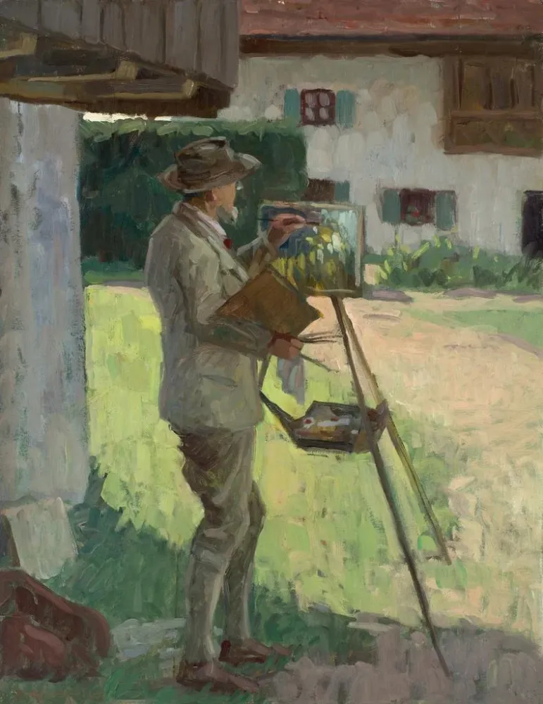 Gemälde Peinture de Theodor Hummel à Prien-Harras - Bernhard Klinckerfuß | Kunstdruck