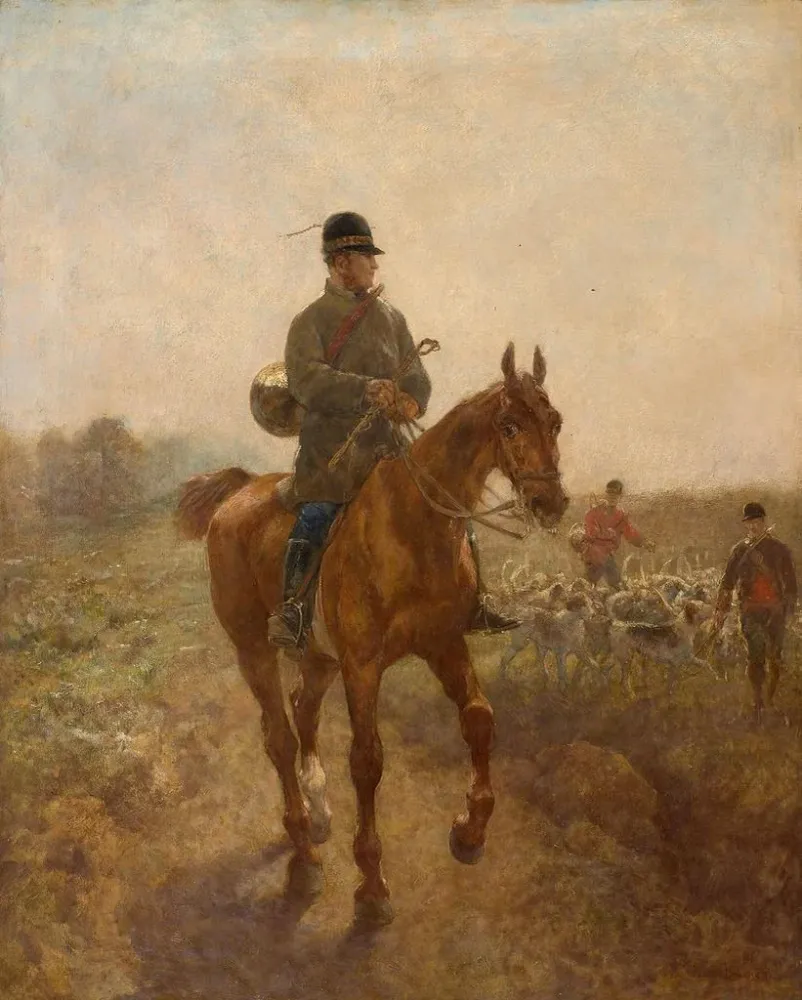 Gemälde Piqueur de cheval - John Lewis Brown | Kunstdruck
