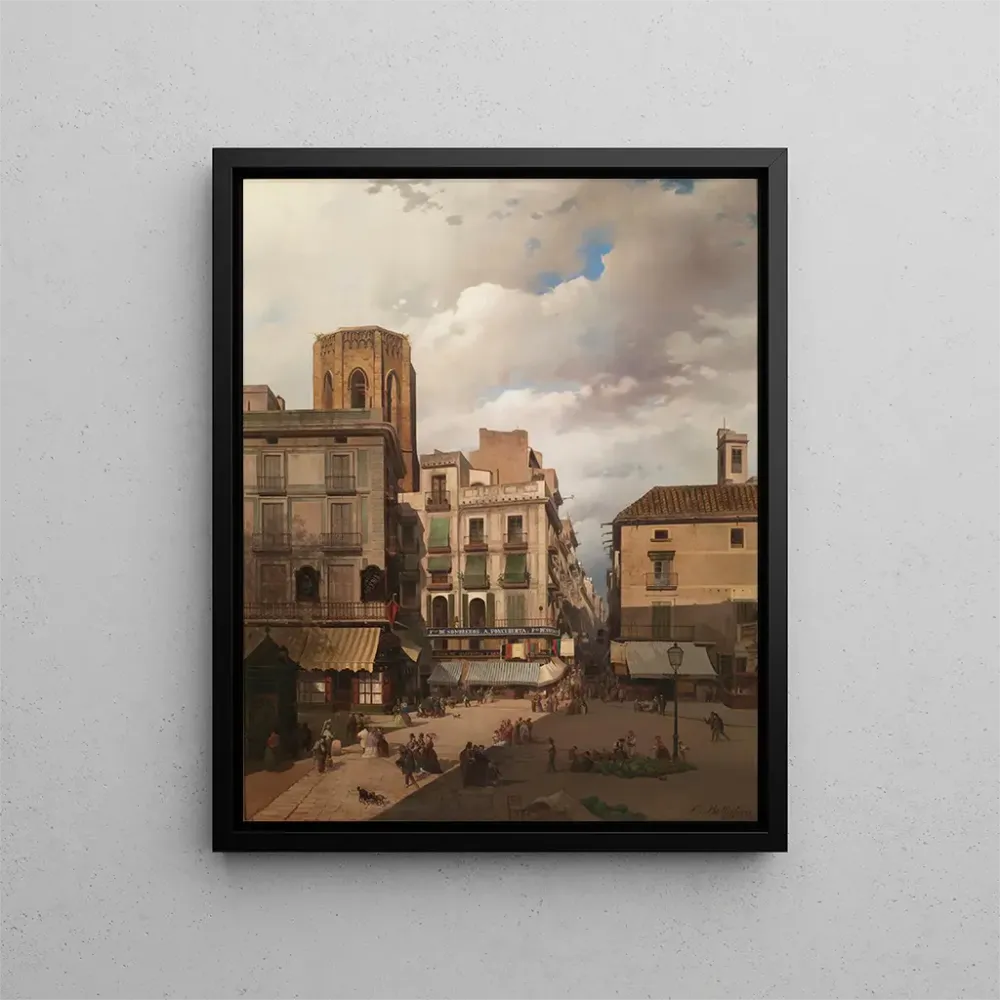 Gemälde Plan de la Boqueria - Aquiles Badi | Kunstdruck