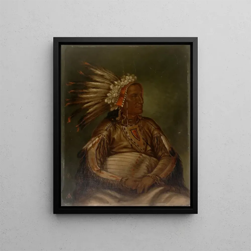 Gemälde Plume rouge d'Omataahluta - Antonio Zeno Shindler | Kunstdruck