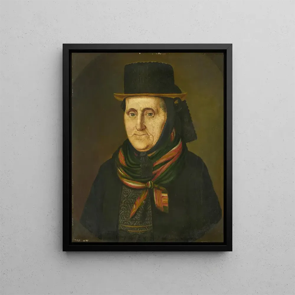 Gemälde Portrait Agatha Duffner née Dorer 1766-1842 - Adolf Duffner | Kunstdruck
