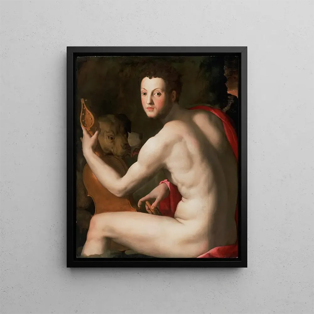 Gemälde Portrait de Cosme Ier de Médicis en Orphée - Agnolo Bronzino | Kunstdruck
