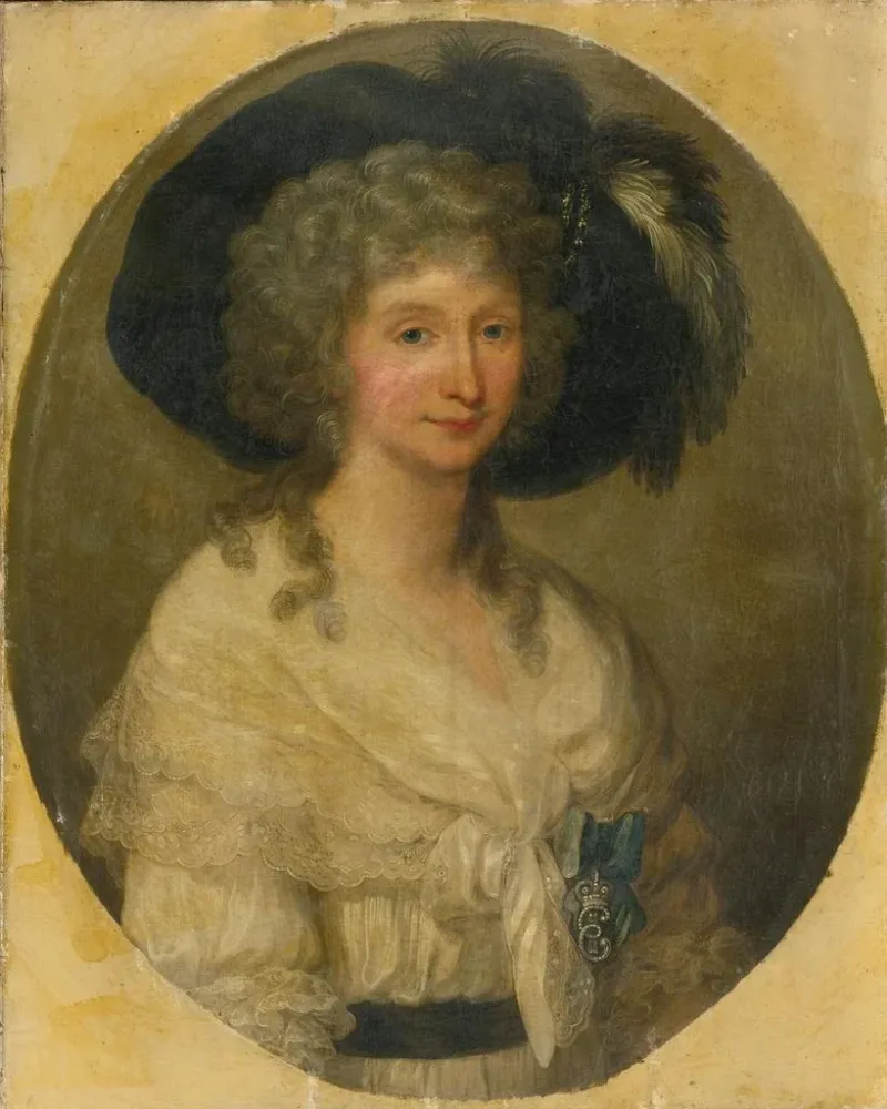 Gemälde Portrait der Baronin Von Bauer - Angelica Kauffman | Kunstdruck