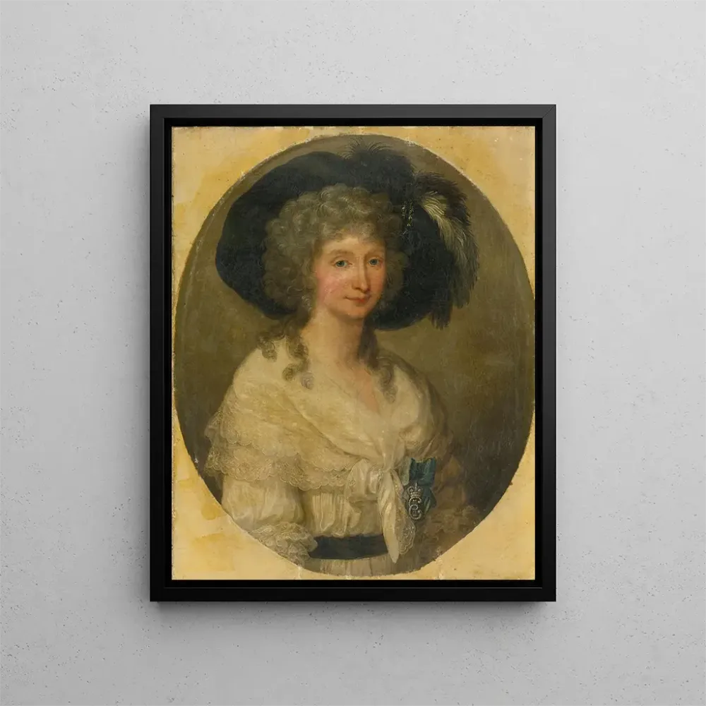 Gemälde Portrait der Baronin Von Bauer - Angelica Kauffman | Kunstdruck