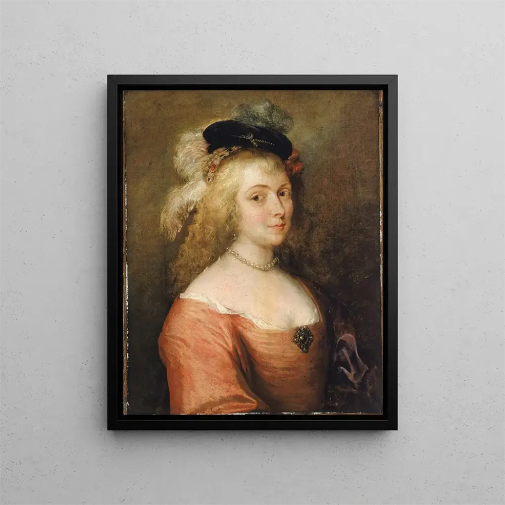 Gemälde Portrait der Ehefrau von Rubens - Anonym | Kunstdruck