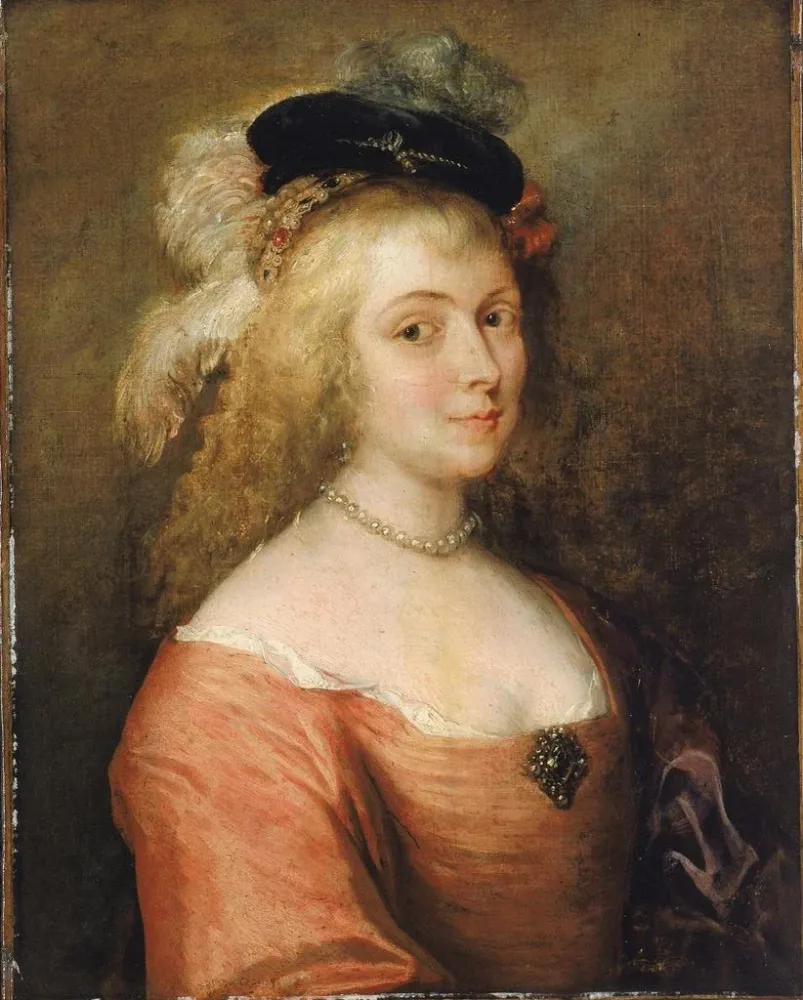 Gemälde Portrait der Ehefrau von Rubens - Anonym | Kunstdruck
