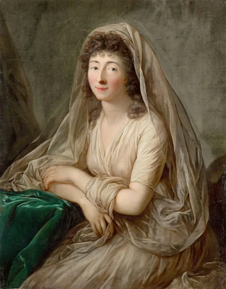 Gemälde Portrait der Herzogin Dorothée von Kurland - Anton Graff | Kunstdruck