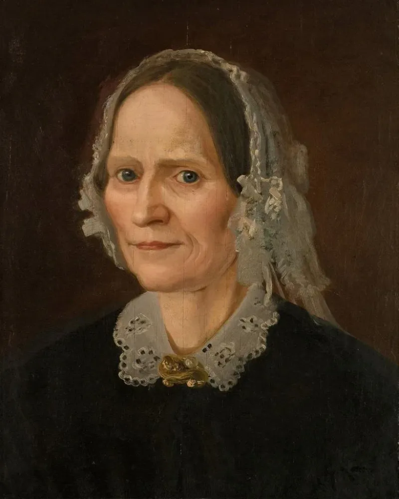 Gemälde Portrait der Mutter des Künstlers - Amaldus Nielsen | Kunstdruck