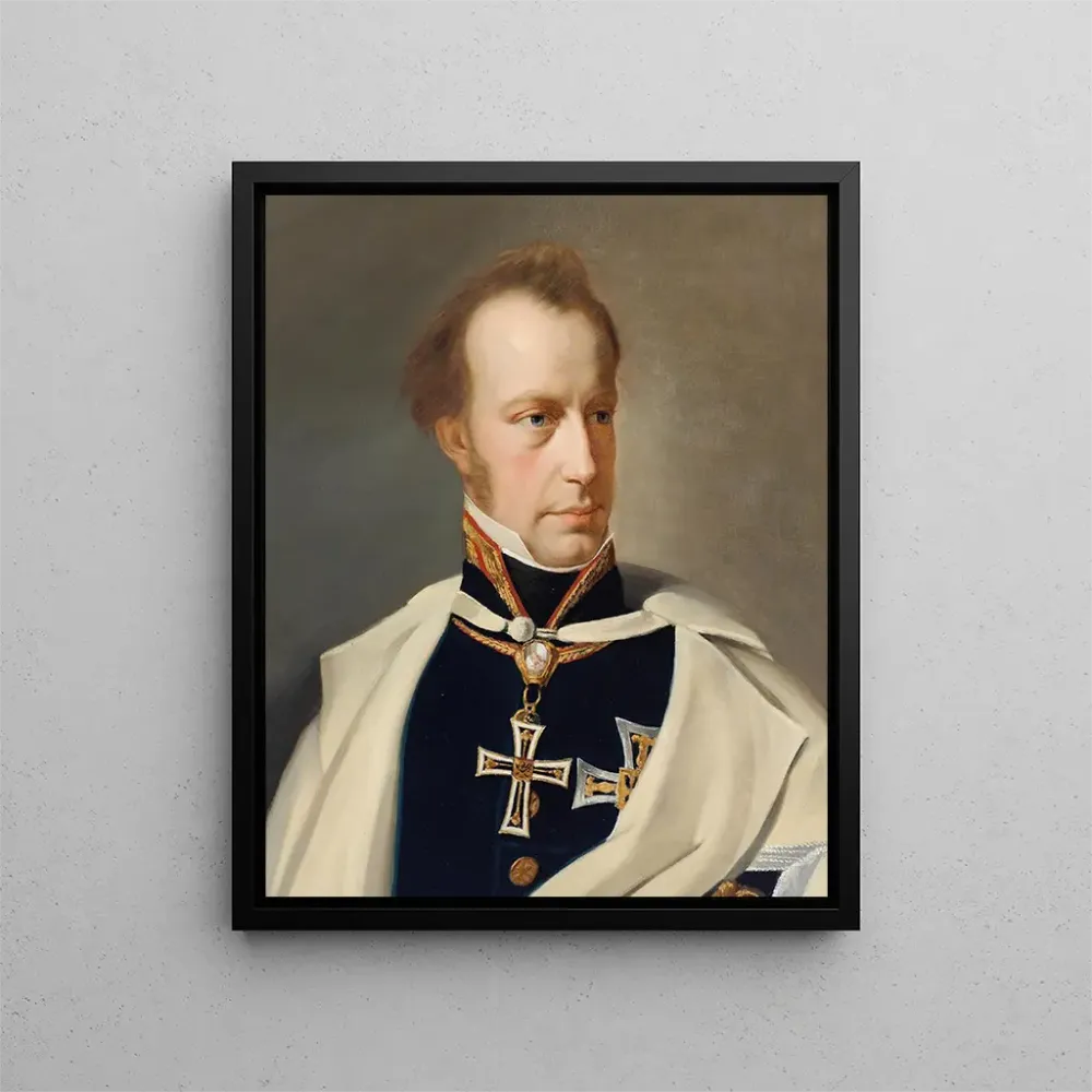 Gemälde Portrait des Erzherzogs Anton Victor Uniform mit dem Großmeisterkreuz des Deutschen Ordens - Anton Einsle | Kunstd...
