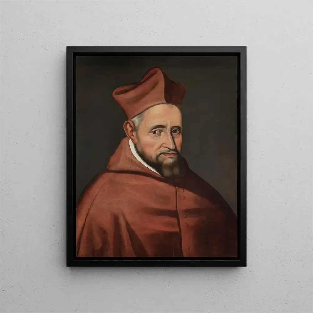 Gemälde Portrait des Kardinals Robert Bellarmin - Anonym | Kunstdruck
