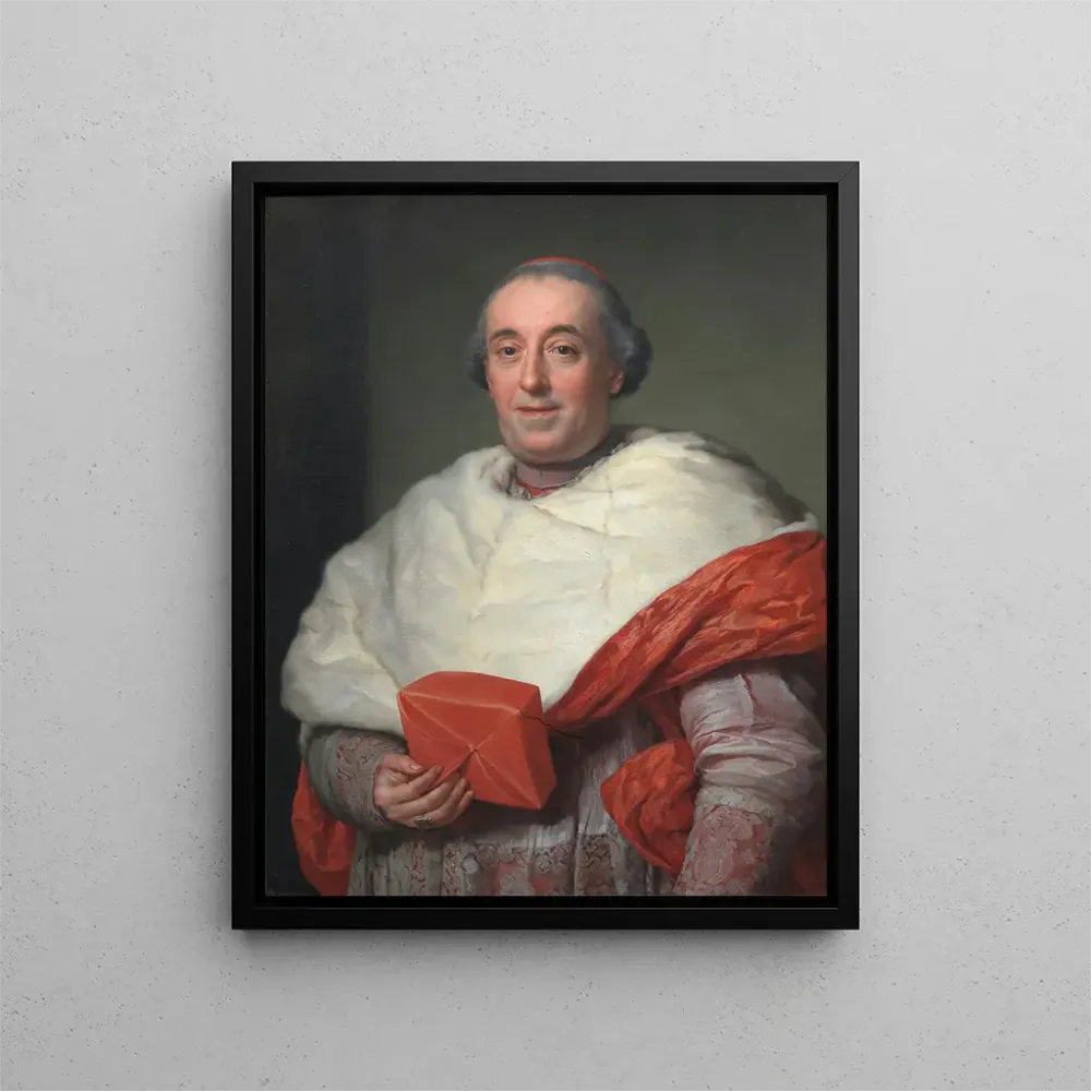 Gemälde Portrait des Kardinals Zelada - Anton Raphaël Mengs | Kunstdruck