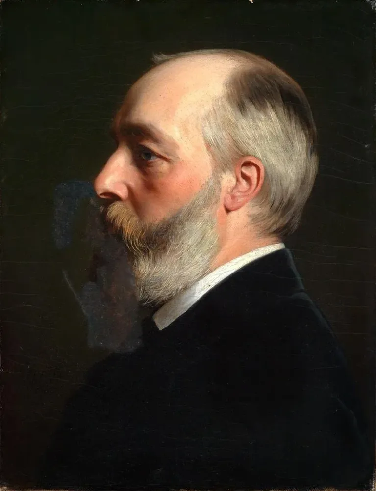 Gemälde Portrait des Künstlers Ernst Kunde - Albert Gréfle | Kunstdruck