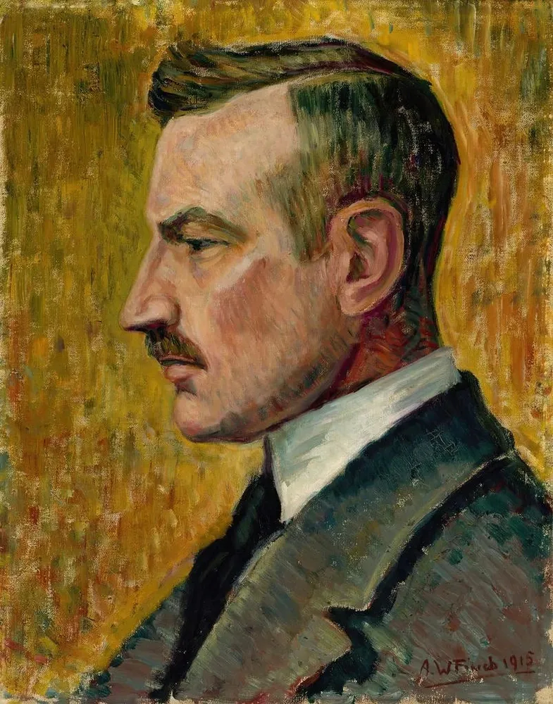 Gemälde Portrait des Künstlers Magnus Enckell - Alfred William Finch | Kunstdruck