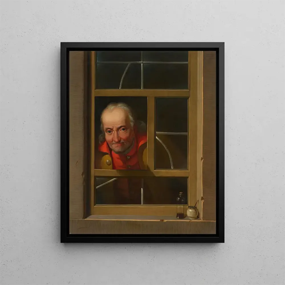 Gemälde Portrait des letzten Ansagers von Freiburg Latschenkel - Anton Kwiatkowski | Kunstdruck