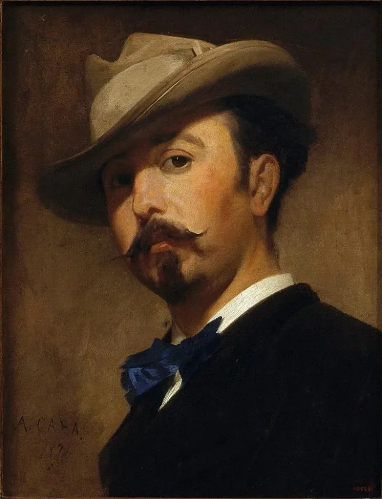 Gemälde Portrait des Malers Joaquim Vayreda - Antoni Caba | Kunstdruck