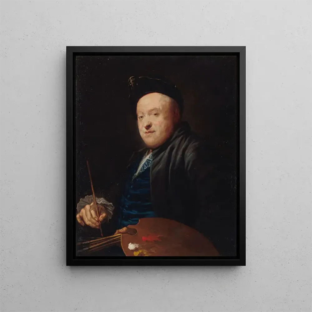 Gemälde Portrait des Malers Étienne Jeaurat 1699-1789 - Anonym | Kunstdruck