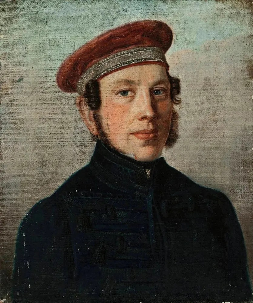 Gemälde Portrait des Prinzen Romain Czartoryski - Anton Clemens Albrecht Evers | Kunstdruck