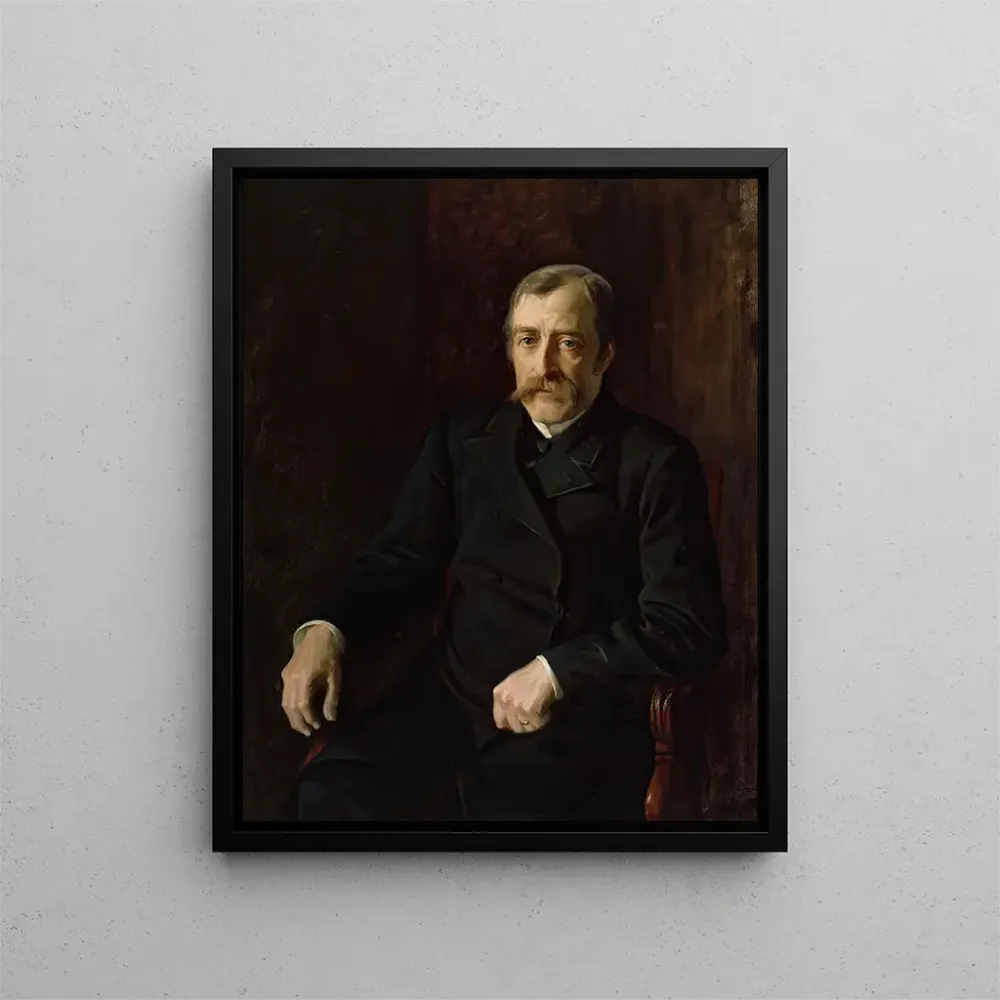 Gemälde Portrait des Professors Carl Gustav Estlander - Albert Edelfelt | Kunstdruck