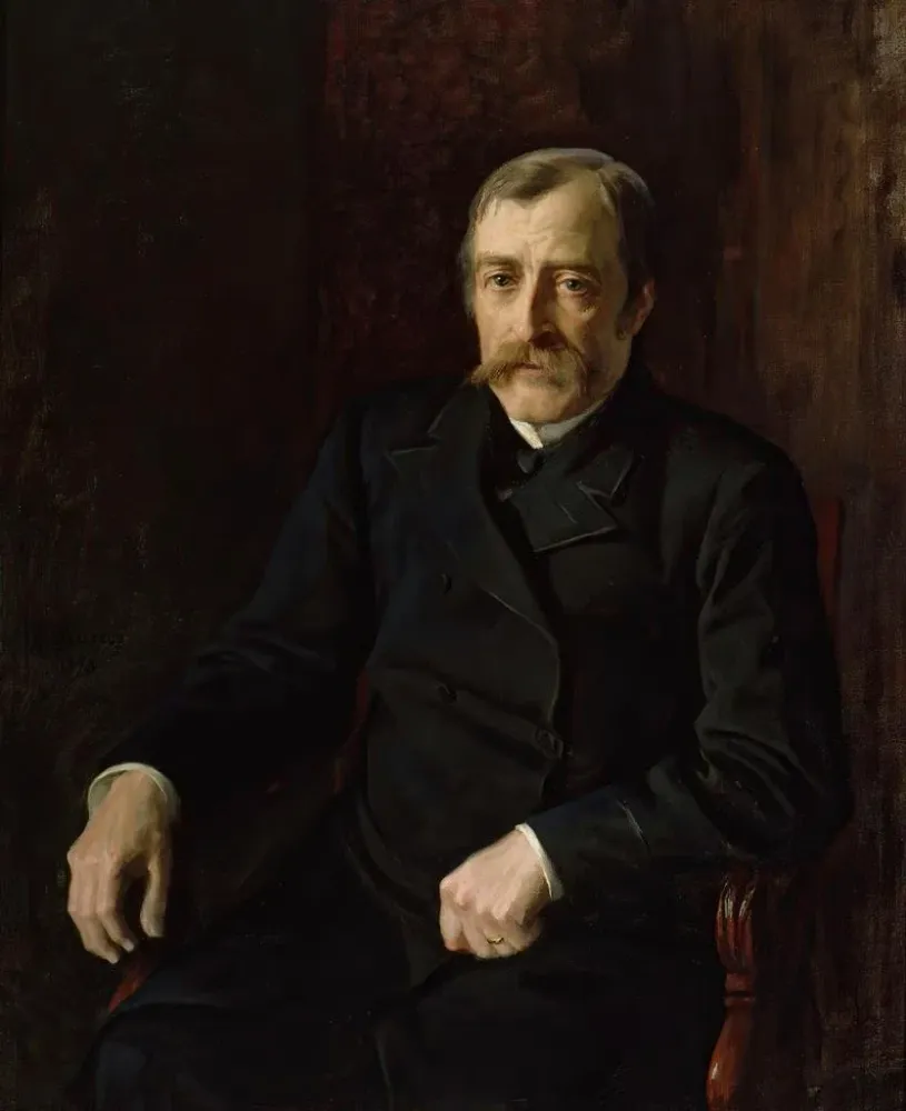 Gemälde Portrait des Professors Carl Gustav Estlander - Albert Edelfelt | Kunstdruck