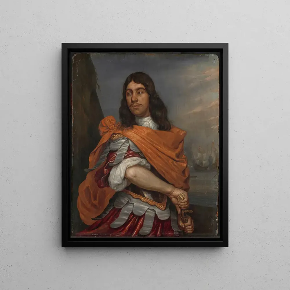 Gemälde Portrait des Vizeadmirals Cornelis Tromp römischer Kleidung - Abraham van Westerveld | Kunstdruck