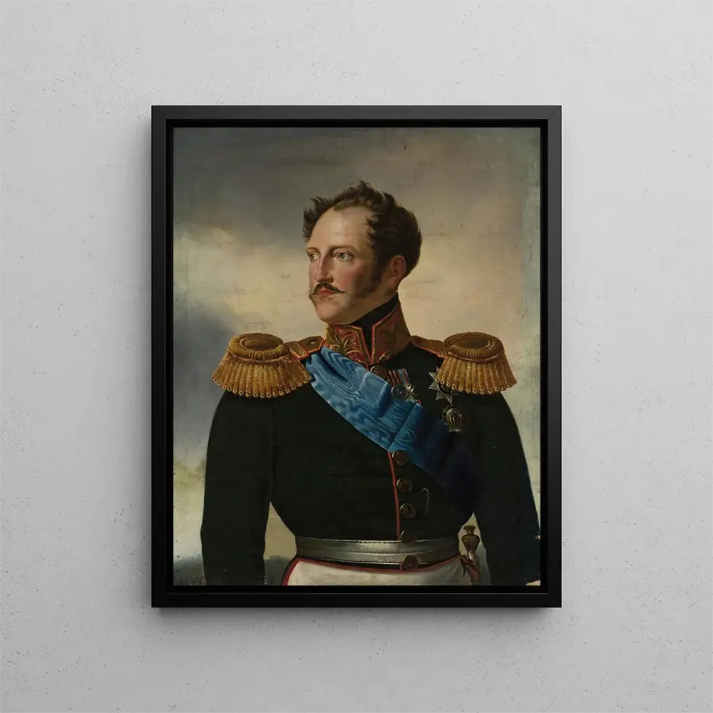 Gemälde Portrait des Zaren Nikolaus I. - Anonym | Kunstdruck