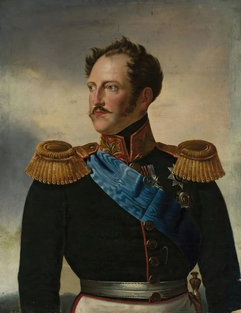 Gemälde Portrait des Zaren Nikolaus I. - Anonym | Kunstdruck