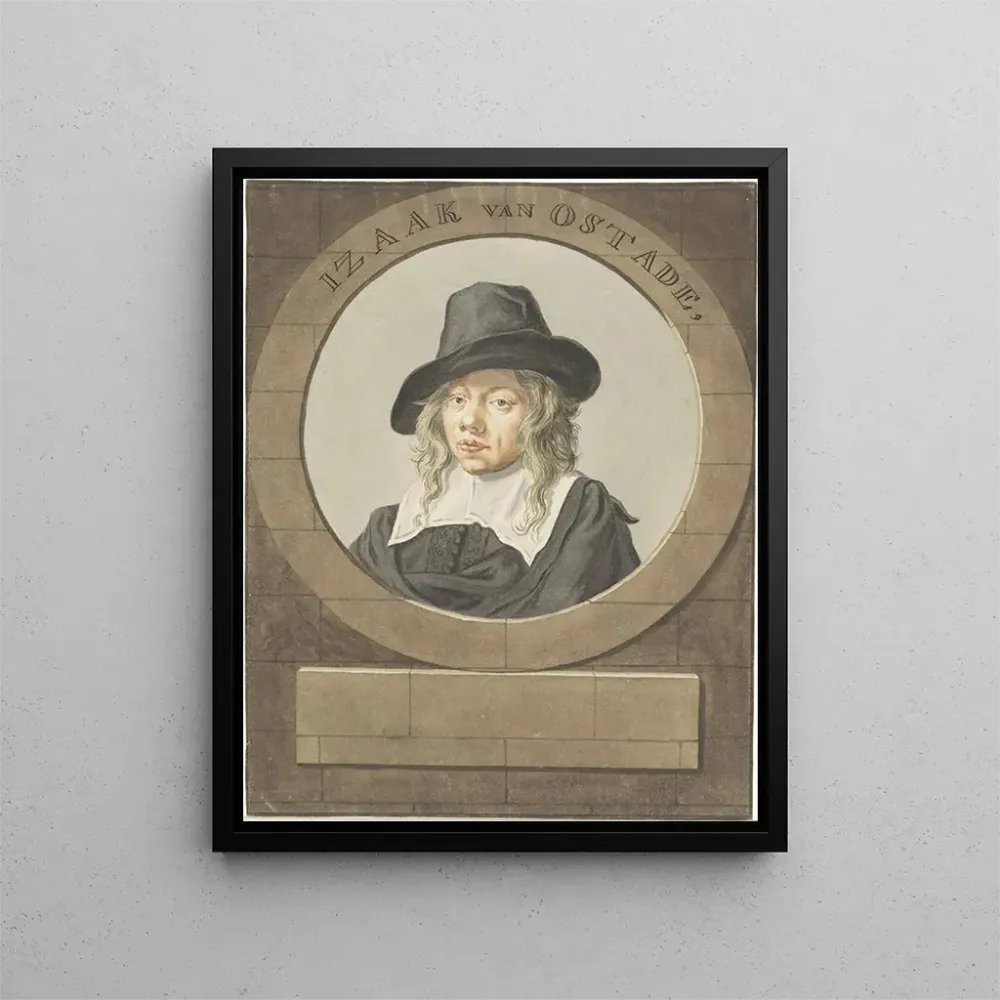 Gemälde Portrait d'Isaac van Ostade - Adriaen van Ostade | Kunstdruck