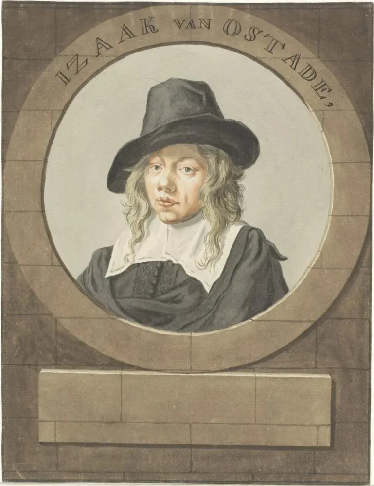 Gemälde Portrait d'Isaac van Ostade - Adriaen van Ostade | Kunstdruck