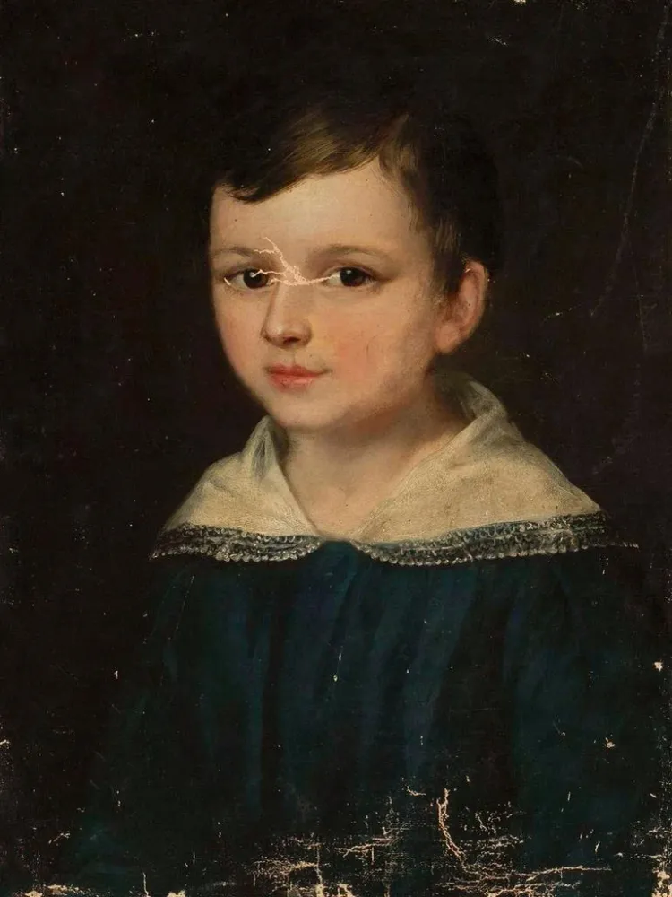 Gemälde Portrait d'Oktawian Szukiewicz enfant - Ambroży Mieroszewski | Kunstdruck