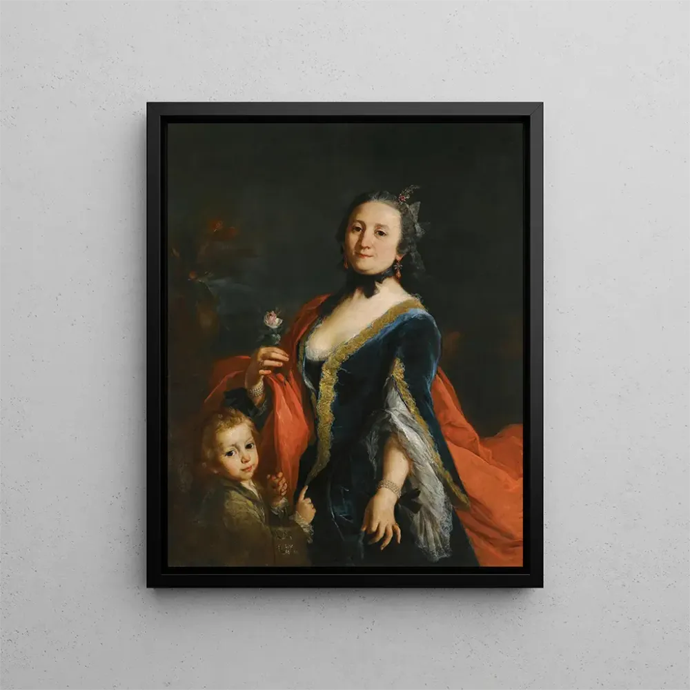 Gemälde Portrait einer Dame - Alessandro Longhi | Kunstdruck